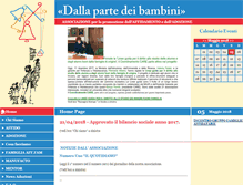 Tablet Screenshot of dallapartedeibambini.org